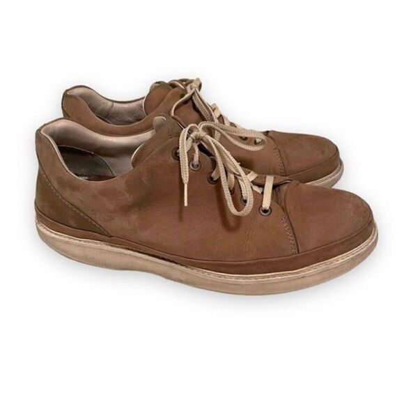 Samuel Hubbard Men’s Dress Shoe M1300-029 Sz 10.5 Taupe Tan NuBuck Vibram Sole - Picture 1 of 8